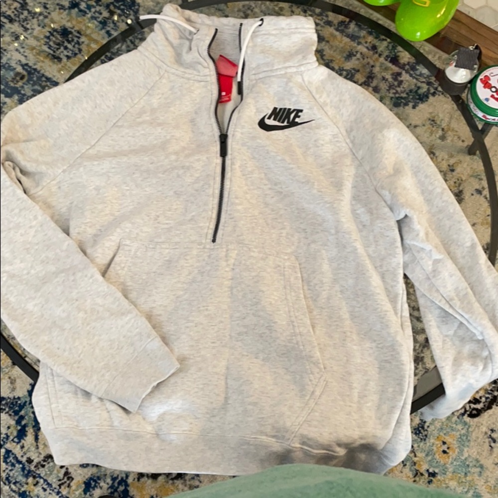 Nike Sweatshirt - worn 2x - high neck, size L